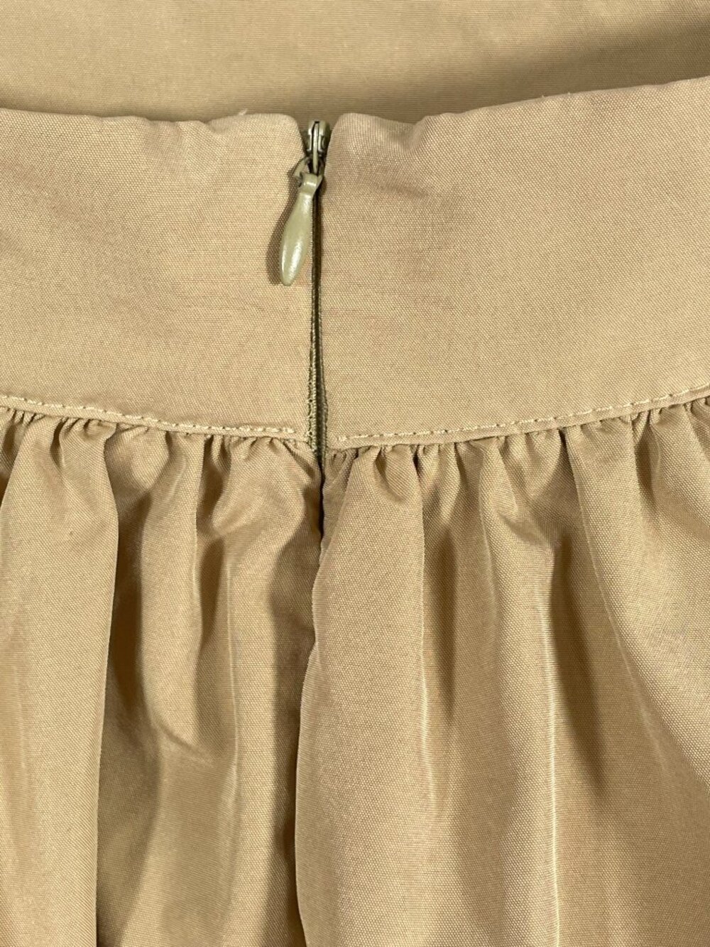 Cider Khaki Sculptural Bubble Midi Skirt Draped Avant Garde Architectural M NWOT - Picture 7 of 11